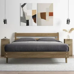 vidaXL - Dressoir - Bruin - Bewerkt hout - 2 stuks New