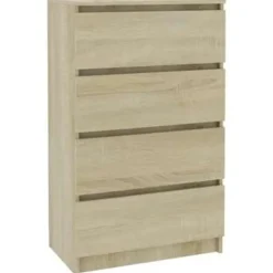 vidaXL - Dressoir - Bruin - Bewerkt hout Online