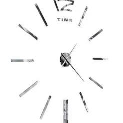 vidaXL - 3d-wandklok - Zilver - Acryl Sale