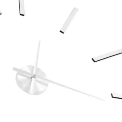 vidaXL - 3d-wandklok - Zilver - Acryl Sale