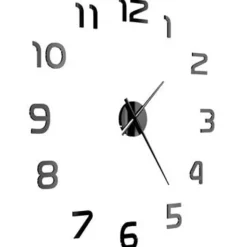 vidaXL - 3d-wandklok - Zwart - Acryl Discount
