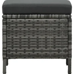 vidaXL - Eethoek - Grijs - Poly rattan New
