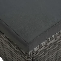 vidaXL - Eethoek - Grijs - Poly rattan New