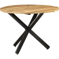vidaXL - Eettafel - Bruin - Hout - Ø 100 x 75 cm Outlet
