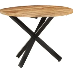 vidaXL - Eettafel - Bruin - Hout - Ø 100 x 75 cm Outlet