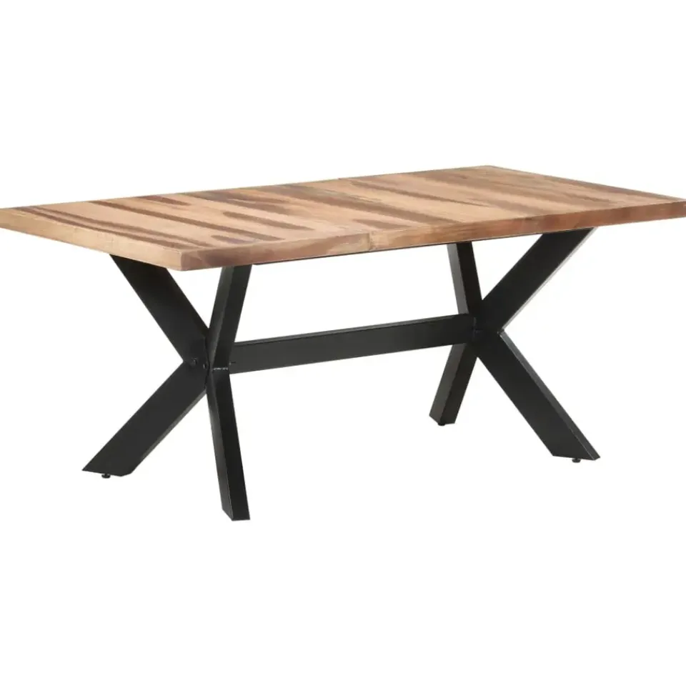 vidaXL - Eettafel - Bruin - Hout - 180 x 90 x 75 cm Hot