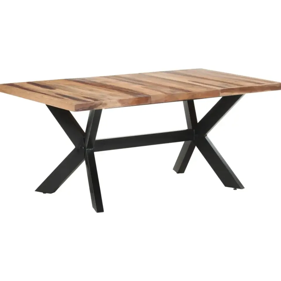 vidaXL - Eettafel - Bruin - Hout - 180 x 90 x 75 cm Hot