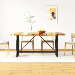 vidaXL - Eettafel - Bruin - Hout