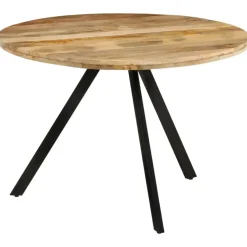 vidaXL - Eettafel - Bruin - Hout - Ø 110 x 75 cm Best