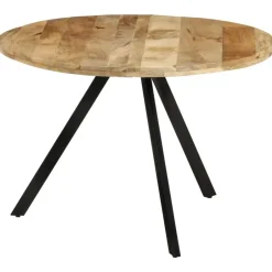 vidaXL - Eettafel - Bruin - Hout - Ø 110 x 75 cm Best