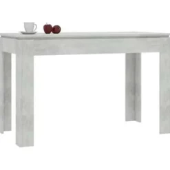 vidaXL - Eettafel - Grijs - Bewerkt hout Sale