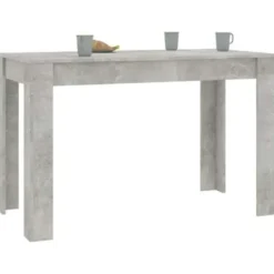 vidaXL - Eettafel - Grijs - Bewerkt hout Clearance