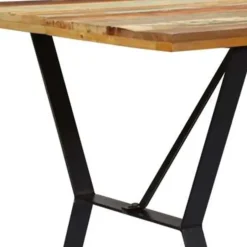 vidaXL - Eettafel - Multikleur - Hout - 140 x 80 x 76 cm Online