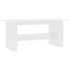 vidaXL - Eettafel - Wit - Bewerkt hout Hot
