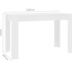 vidaXL - Eettafel - Wit - Bewerkt hout Hot
