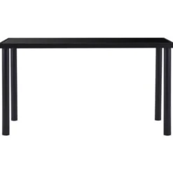 vidaXL - Eettafel - Zwart - Glas - 140 x 70 x 75 cm Sale