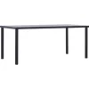 vidaXL - Eettafel - Zwart - MDF - 180 x 90 x 75 cm Best