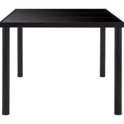 vidaXL - Eettafel - Zwart - Glas - 160 x 80 x 75 cm Hot