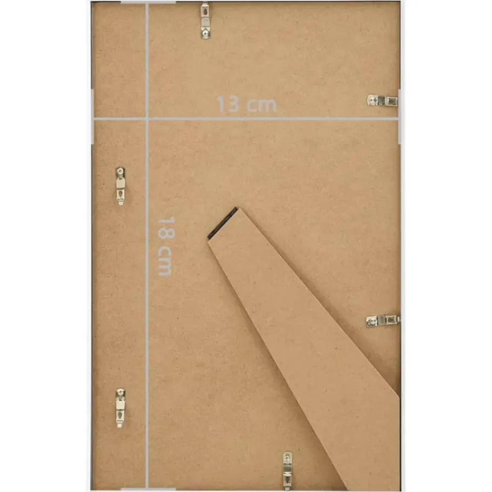 vidaXL - Fotolijst - Wit - MDF - 13 x 18 cm - 3 stuks Clearance