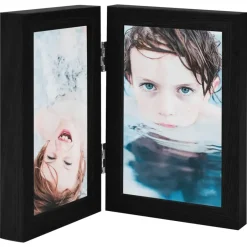 vidaXL - Fotolijst - Zwart - MDF - 2 x (21 x 29.7 cm) Best