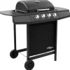vidaXL - Gasbarbecue-grill - Zwart - Staal Hot