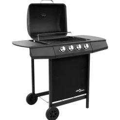vidaXL - Gasbarbecue-grill - Zwart - Staal Hot
