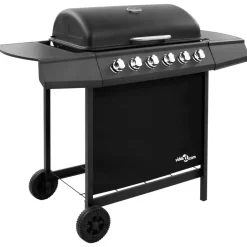 vidaXL - Gasbarbecue-grill - Zwart - Staal Sale