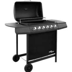 vidaXL - Gasbarbecue-grill - Zwart - Staal Sale