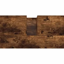 vidaXL - Gerookt eiken Wastafelonderkast - 1 deur 2 lades - Hout - 65x33x60 cm New