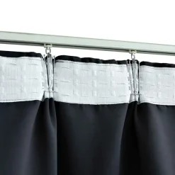 vidaXL - Gordijn - Antraciet - Stof