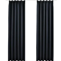 vidaXL - Gordijn - Antraciet - Stof - 140 x 245 cm