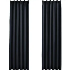 vidaXL - Gordijn - Antraciet - Stof - 140 x 175 cm Hot