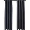 vidaXL - Gordijn - Antraciet - Stof - 140 x 245 cm Online
