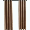 vidaXL - Gordijn - Beige - Fluweel - 140 x 175 cm - 2 stuks New