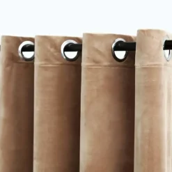 vidaXL - Gordijn - Beige - Fluweel - 140 x 175 cm - 2 stuks New