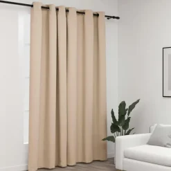 vidaXL - Gordijn - Beige - Stof - 290 x 245 cm Online