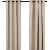 vidaXL - Gordijn - Beige - Stof - 140 x 175 cm - 2 stuks New