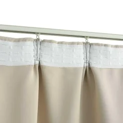 vidaXL - Gordijn - Beige - Stof Best