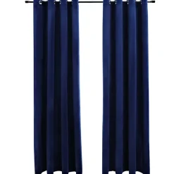 vidaXL - Gordijn - Blauw - Fluweel - 140 x 225 cm - 2 stuks Outlet