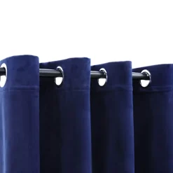 vidaXL - Gordijn - Blauw - Fluweel - 140 x 225 cm - 2 stuks Outlet