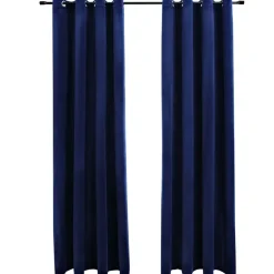 vidaXL - Gordijn - Blauw - Fluweel - 140 x 245 cm - 2 stuks Clearance