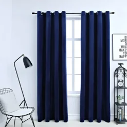 vidaXL - Gordijn - Blauw - Fluweel - 140 x 245 cm - 2 stuks Clearance