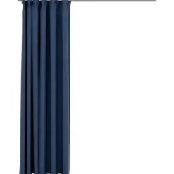 vidaXL - Gordijn - Blauw - Stof Hot
