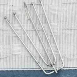 vidaXL - Gordijn - Blauw - Stof Hot