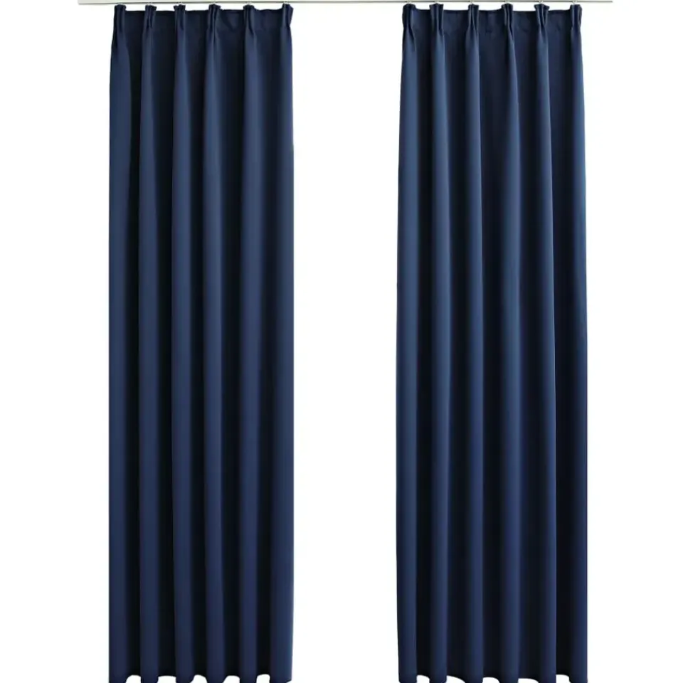 vidaXL - Gordijn - Blauw - Stof - 140 x 245 cm Sale