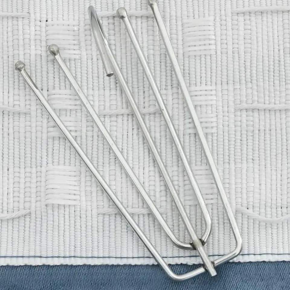 vidaXL - Gordijn - Blauw - Stof - 140 x 175 cm - 2 stuks Clearance