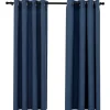 vidaXL - Gordijn - Blauw - Stof - 140 x 175 cm - 2 stuks Online