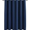 vidaXL - Gordijn - Blauw - Stof Outlet