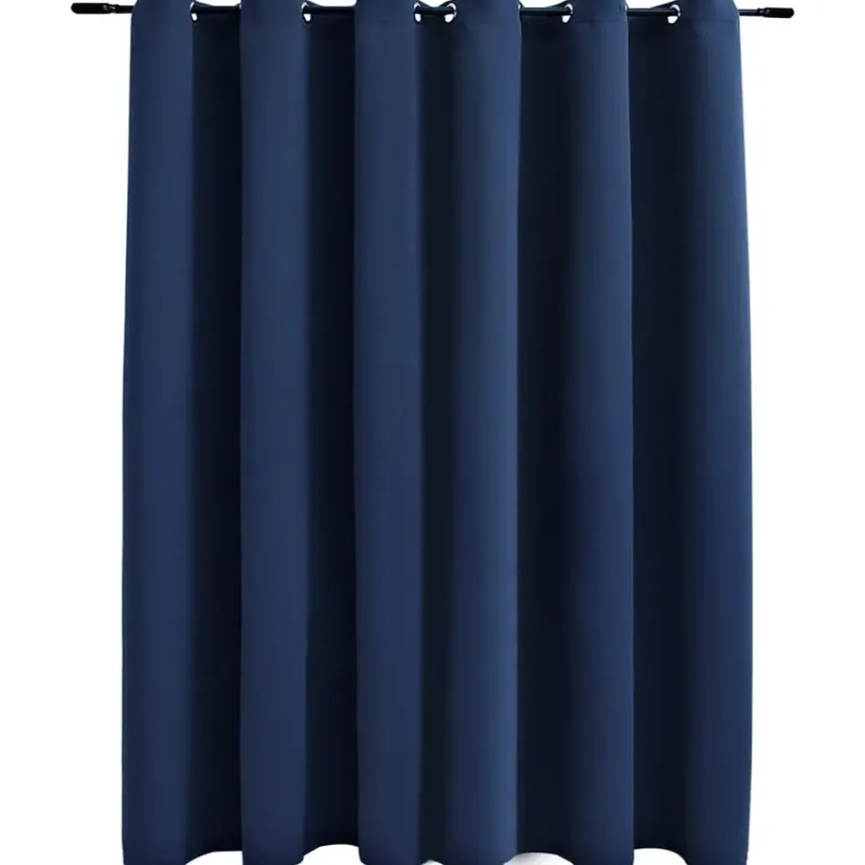 vidaXL - Gordijn - Blauw - Stof Outlet