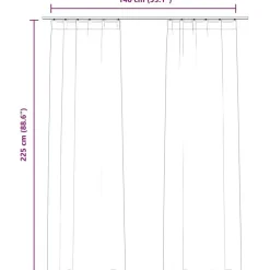 vidaXL - Gordijn - Crème - Fluweel - 140 x 225 cm - 2 stuks Outlet